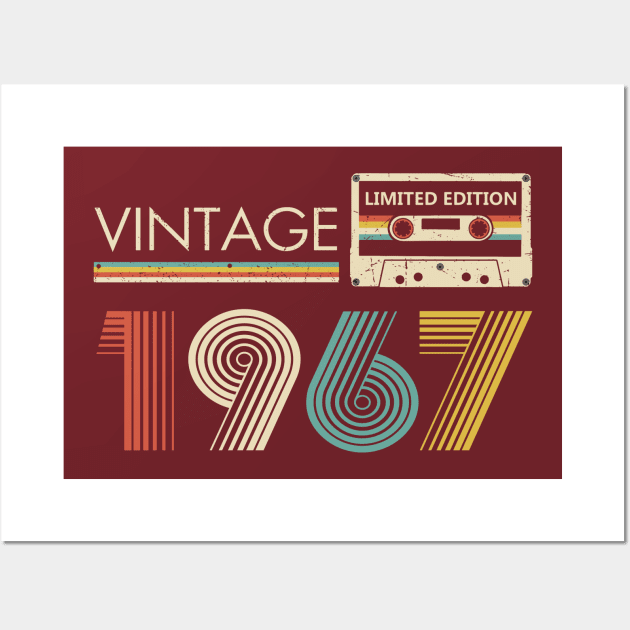 Vintage 1967 Limited Edition Cassette Wall Art by louismcfarland